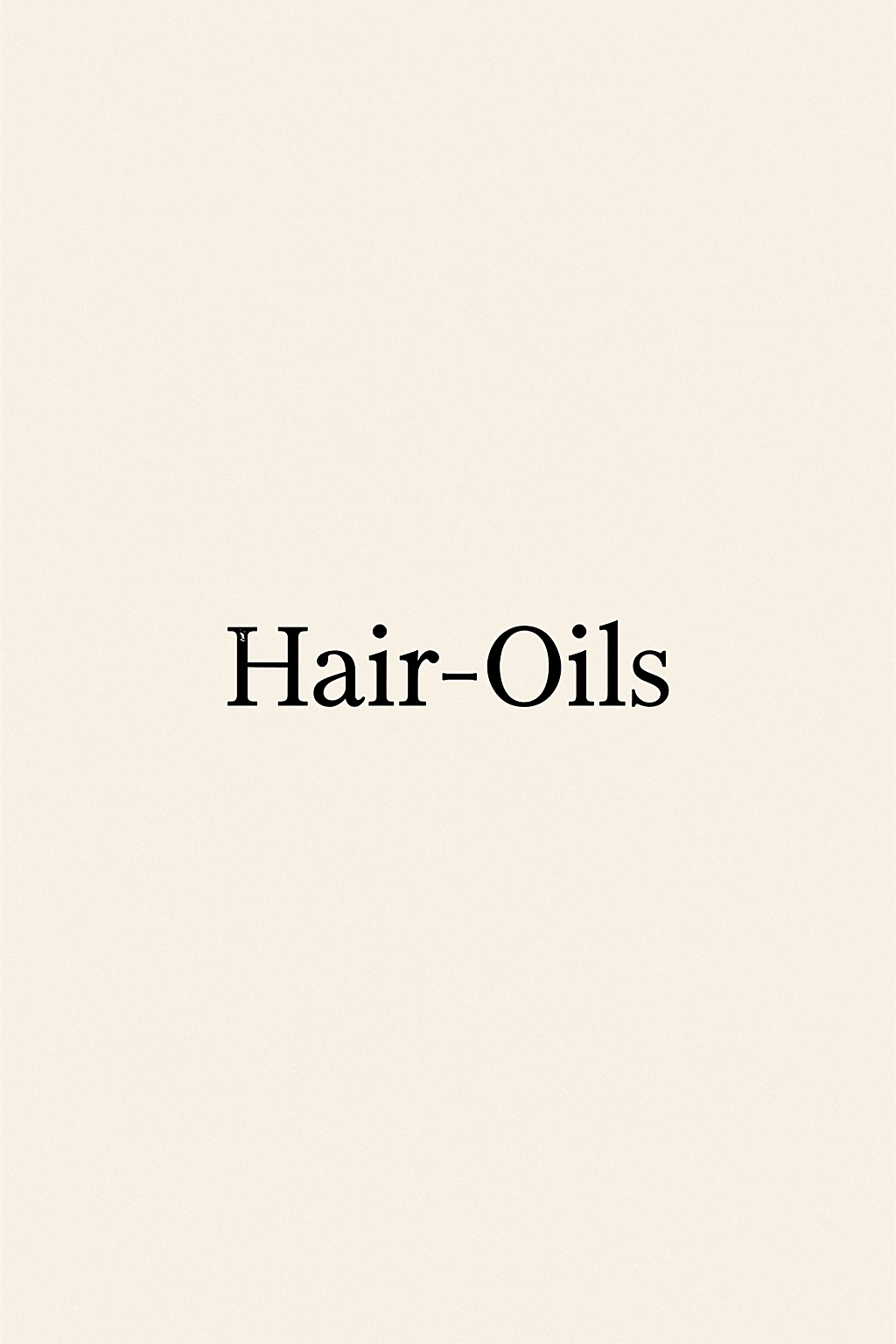 Hair oils