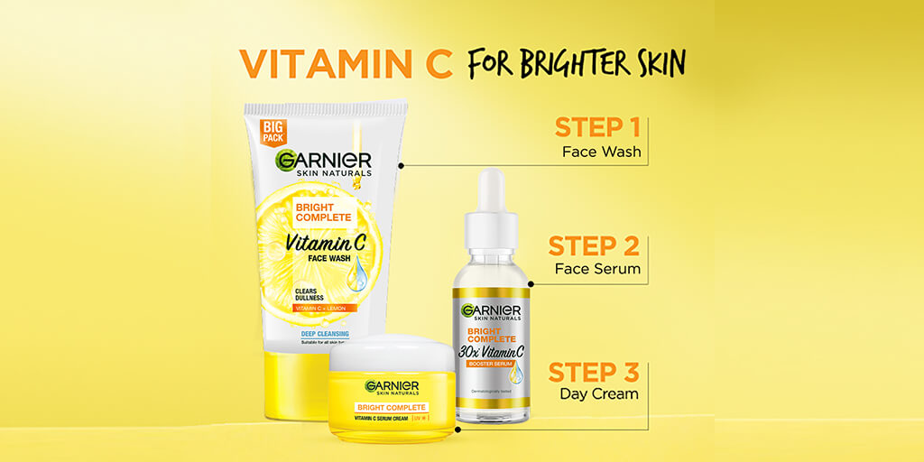 Garnier Bright complete vitamin C Facewash 50gm