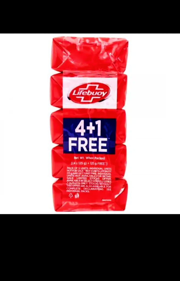 Lifebuoy Soap(Pack of 5) Each 100gm